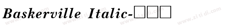 Baskerville Italic字体转换